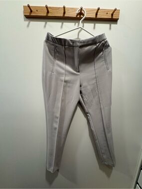 Marc Cain Slim Tailored Women's Trousers - Light Gray